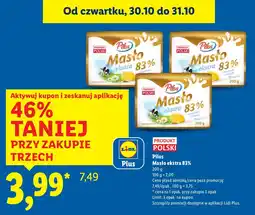 Lidl Masło Pilos Masło ekstra 83% oferta