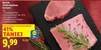 Lidl Rzeźnik Schab wieprzowy bez kości oferta