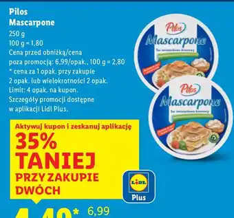 Lidl Mascarpone Pilos oferta