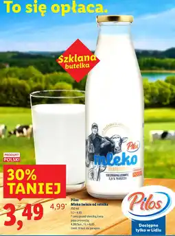 Lidl Mleko świeże od rolnika Pilos oferta