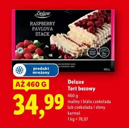 Lidl Tort bezowy Deluxe Raspberry Pavlova Stack oferta