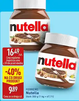 ALDI Krem czekoladowo-orzechowy Nutella Ferrero oferta