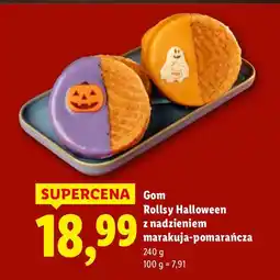 Lidl Gom Rollsy Halloween z nadzieniem marakuja-pomarańcza Lidl oferta