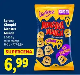 Lidl Chrupki Monster Munch Lorenz oferta