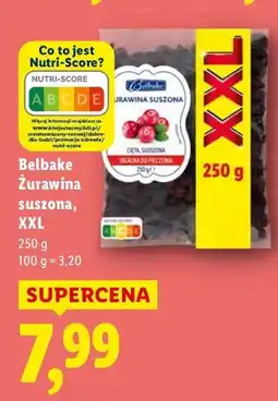 Lidl Żurawina suszona XXL Belbake oferta