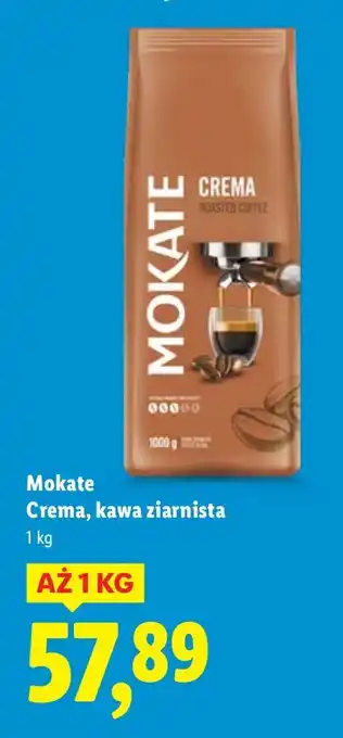 Lidl Kawa ziarnista Mokate Crema oferta