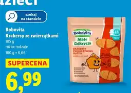 Lidl Krakersy ze zwierząkami Bobovita oferta