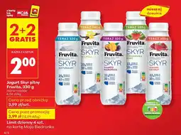 Biedronka Jogurt Skyr pitny Fruvita Malina Granat 330g oferta