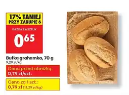 Biedronka Bułka grahamka, 70 g Biedronka oferta