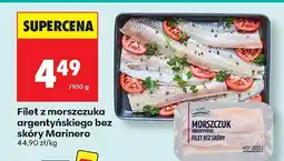 Biedronka Filet z morszczuka argentyńskiego bez skóry Marinero oferta