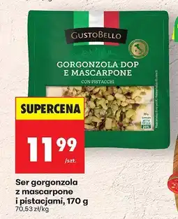 Biedronka Ser gorgonzola z mascarpone i pistacjami Gusto Bello oferta