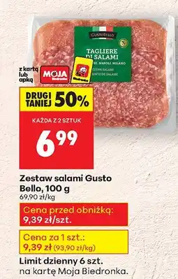 Biedronka Zestaw salami Gusto Bello Tagliere di salami oferta