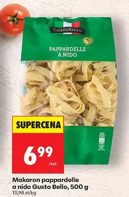 Biedronka Makaron pappardelle a nido Gusto Bello oferta