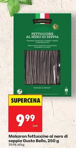 Biedronka Makaron fettuccine al nero di seppia Gusto Bello oferta