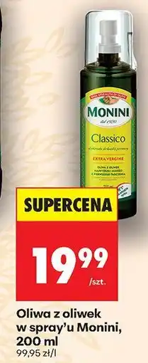 Biedronka Oliwa z oliwek w spray'u Monini oferta