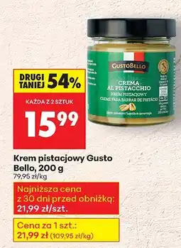 Biedronka Krem pistacjowy Gusto Bello, 200 g oferta