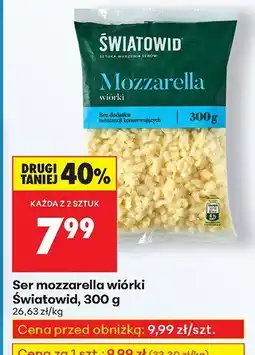 Biedronka Ser mozzarella wiórki Światowid oferta