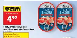 Biedronka Filety z makreli w sosie pomidorowym Marinero oferta