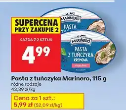 Biedronka Pasta z tuńczyka Marinero różne rodzaje oferta