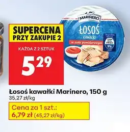 Biedronka Łosoś kawałki Marinero oferta