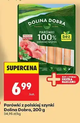 Biedronka Parówki z polskiej szynki Dolina Dobra, 200 g oferta