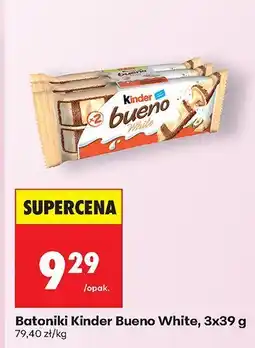 Biedronka Batoniki Kinder Bueno White, 3x39 g oferta