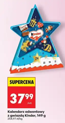 Biedronka Kalendarz adwentowy gwiazdą Kinder, 149 g oferta
