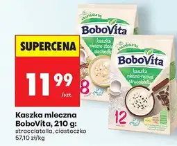 Biedronka Kaszka mleczna BoboVita 210 g stracciatella, ciasteczko oferta