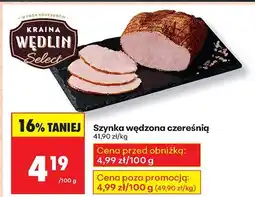 Biedronka Szynka wędzona czereśnią Kraina Wędlin Select oferta