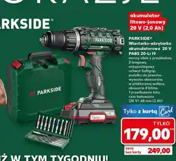 Kaufland Wiertarko-wkrętarka akumulatorowa 20v pabs 20-li i9 Parkside oferta