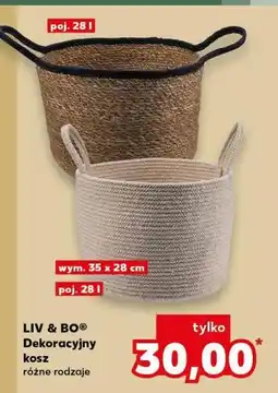 Kaufland Kosz dekoracyjny 28 l Liv & Bo oferta