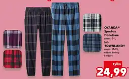 Kaufland Spodnie flanelowe m-xl Townland oferta