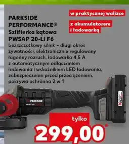 Kaufland Szlifierka kątowa pwsap 20-li f6 Parkside oferta
