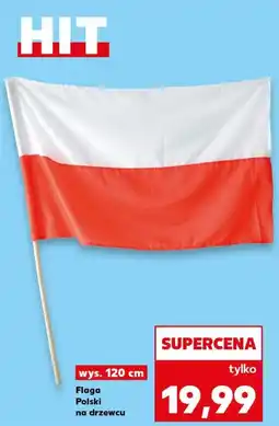 Kaufland Flaga polski 120 cm oferta