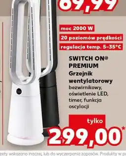 Kaufland Grzejnik wentylatorowy 2000 w Switch On oferta