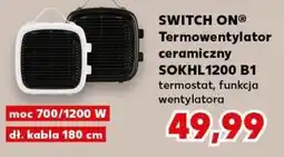 Kaufland Termowentylator ceramiczny sokhl1200 b1 Switch On oferta