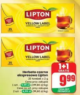 Dino Herbata czarna ekspresowa Lipton oferta