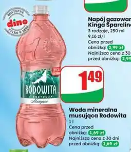 Dino Woda mineralna musująca Rodowita oferta