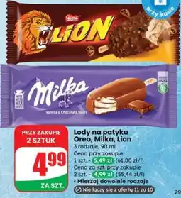 Dino Lody na patyku Oreo, Milka, Lion oferta