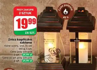Dino Znicz kapliczka szklana oferta