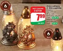 Dino Znicz szklany Z-534 z wpinką oferta