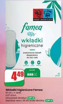 Dino Wkładki higieniczne Famea oferta