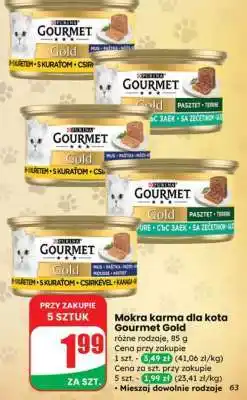 Dino Mokra karma dla kota Gourmet Gold oferta
