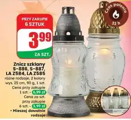 Dino Znicz szklany S-886, S-887, LA Z584, LA Z585 oferta