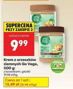 Biedronka Krem z orzeszków ziemnych Go Vege, 500 g oferta