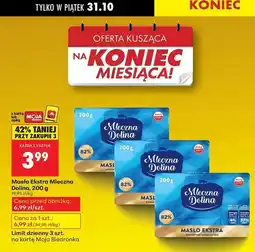 Biedronka Masło ekstra 82% Mleczna Dolina oferta