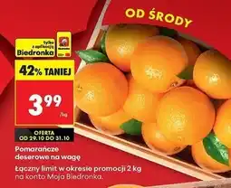 Biedronka Pomarańcze deserowe oferta