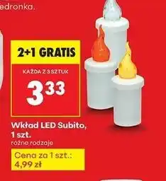 Biedronka Wkład led 30 dni żółty Subito oferta