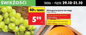 Biedronka Winogrona jasne oferta