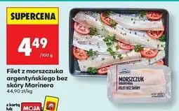 Biedronka Morszczuk argentyński filet bez skóry Marinero oferta